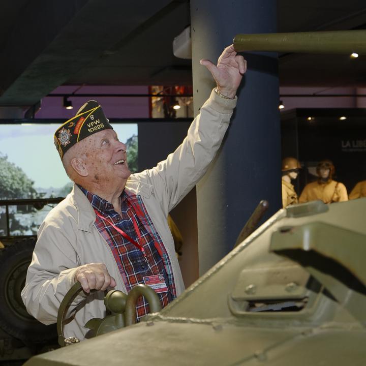 Des vétérans américains en visite officielle au musée 