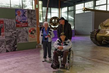 Des vétérans américains en visite officielle au musée 